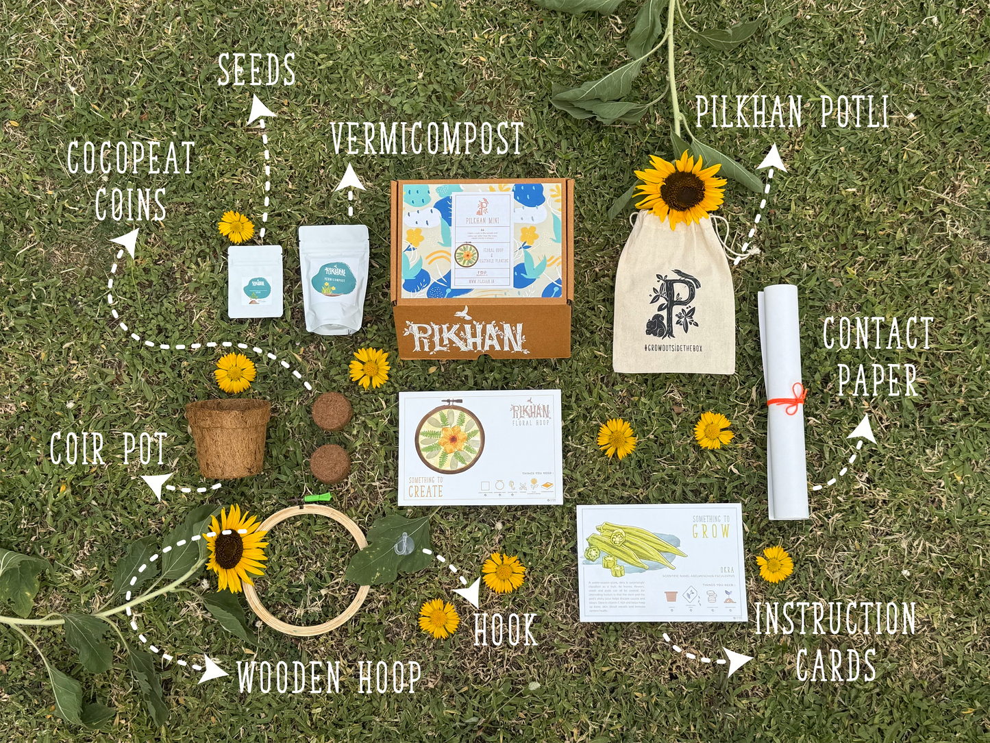 Pilkhan Mini - Floral Hoop & Planting